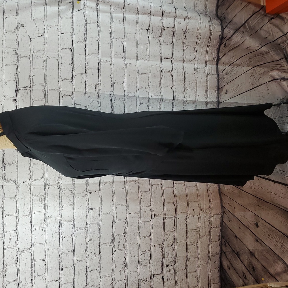 BCBGMaxAzria Black Midi 3/4 Sleeve Dress Size 6 - Picture 8 of 12